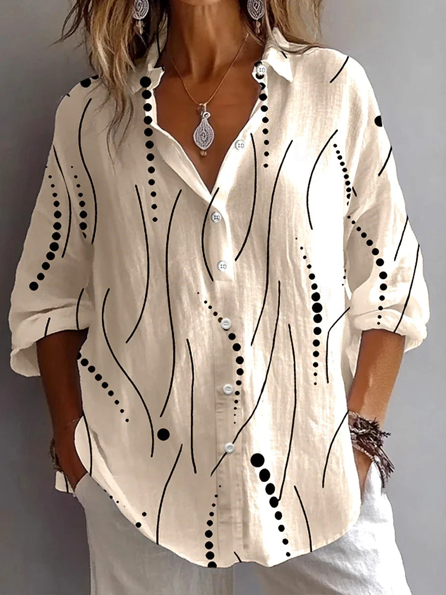 Kristen | Artistic Everyday Comfort Button Blouse