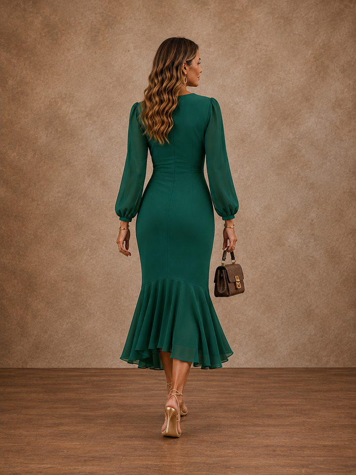 Octavia™ | Ruched Mermaid Maxi Dress