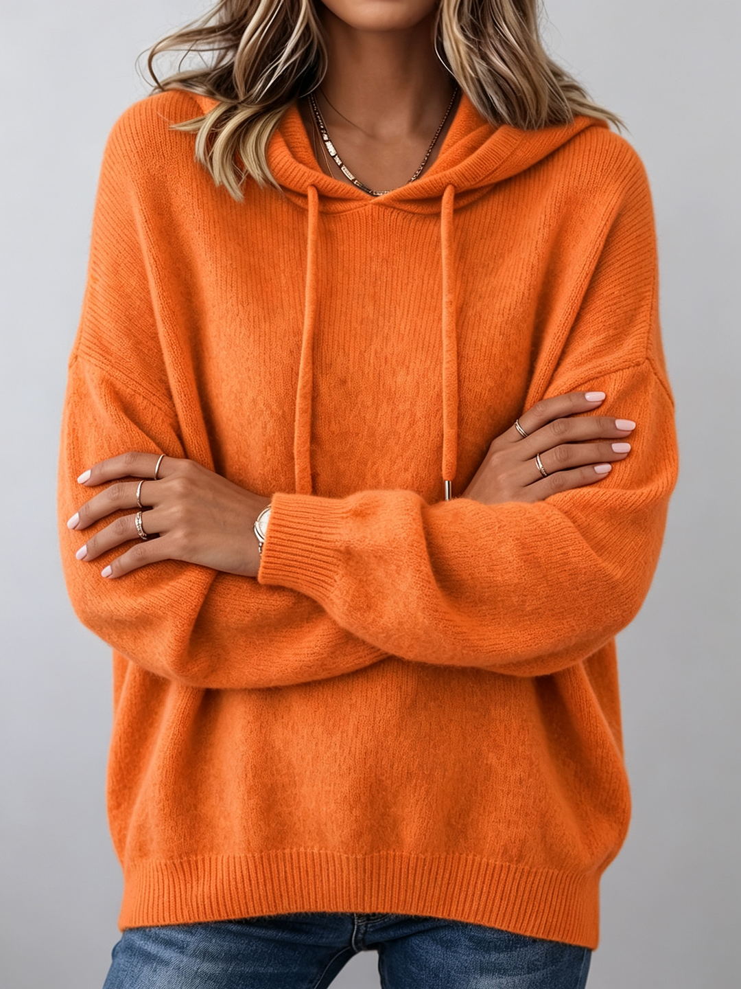 Nancy | Cozy Relaxed Knit Hoodie