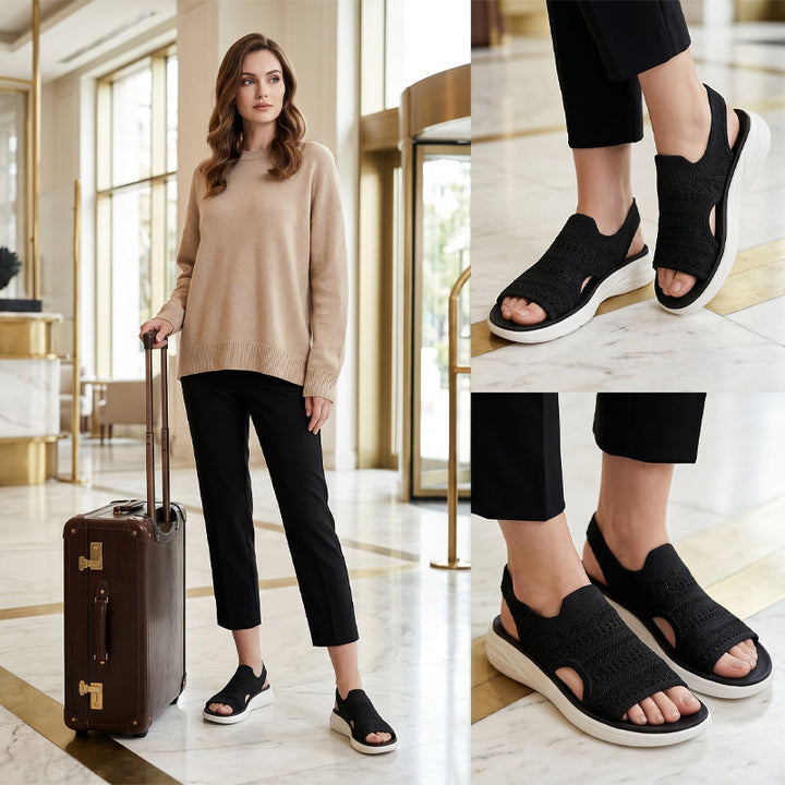 Zina | Breathable Knit Platform Sandals