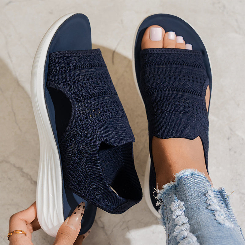 Zina | Breathable Knit Platform Sandals