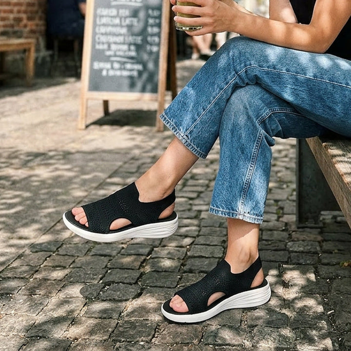 Zina | Breathable Knit Platform Sandals