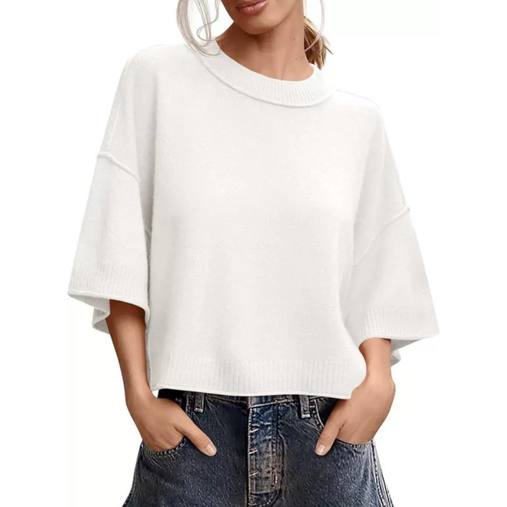 Breezy  Lightweight Round Neck Knit Cardigan